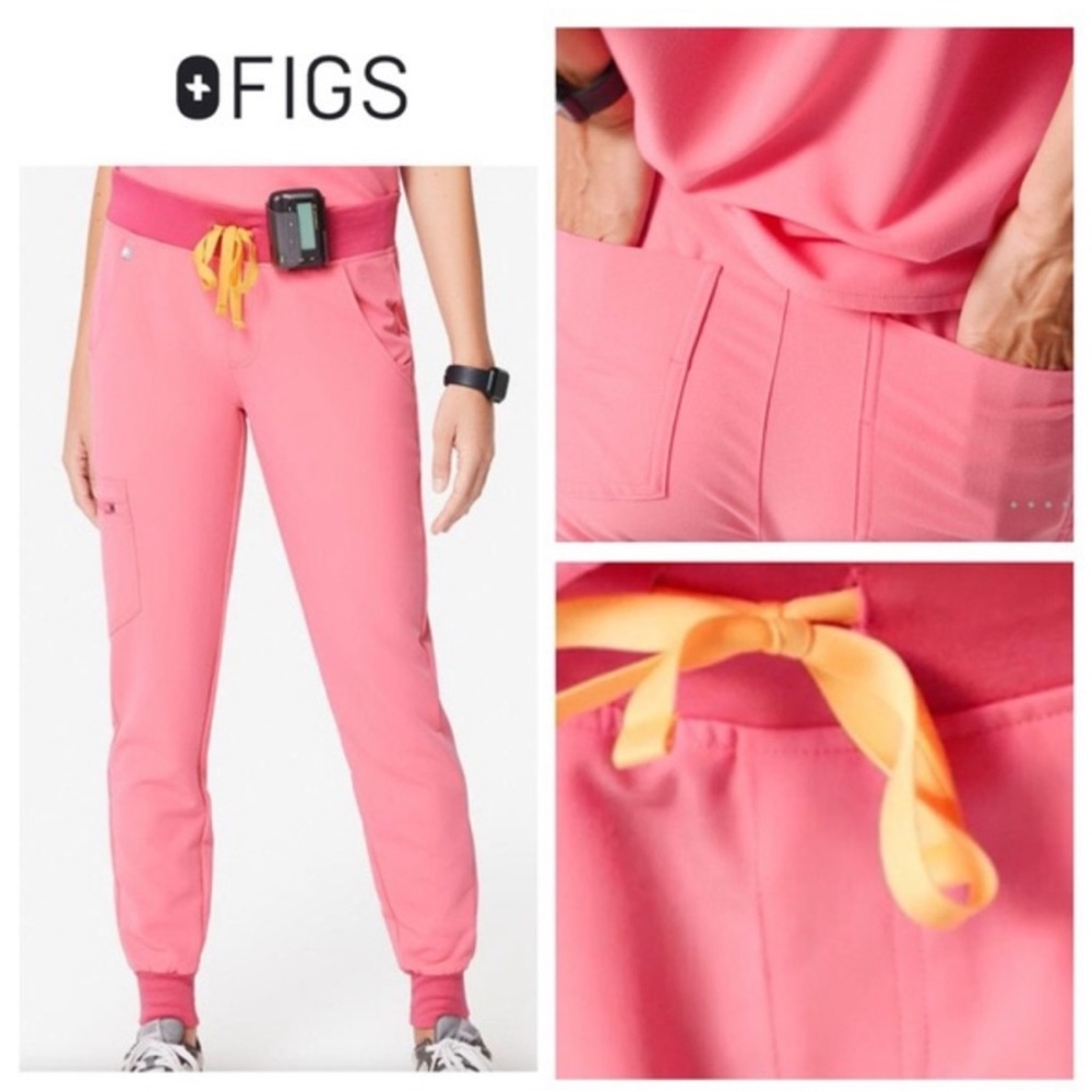 FIGS *limited edition* Neon Pink Joggers